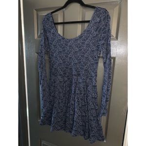 Free People cotton lace long sleeve dress